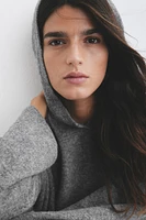 Hooded Fine-Knit Dress