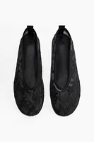 Embroidered Ballet Flats
