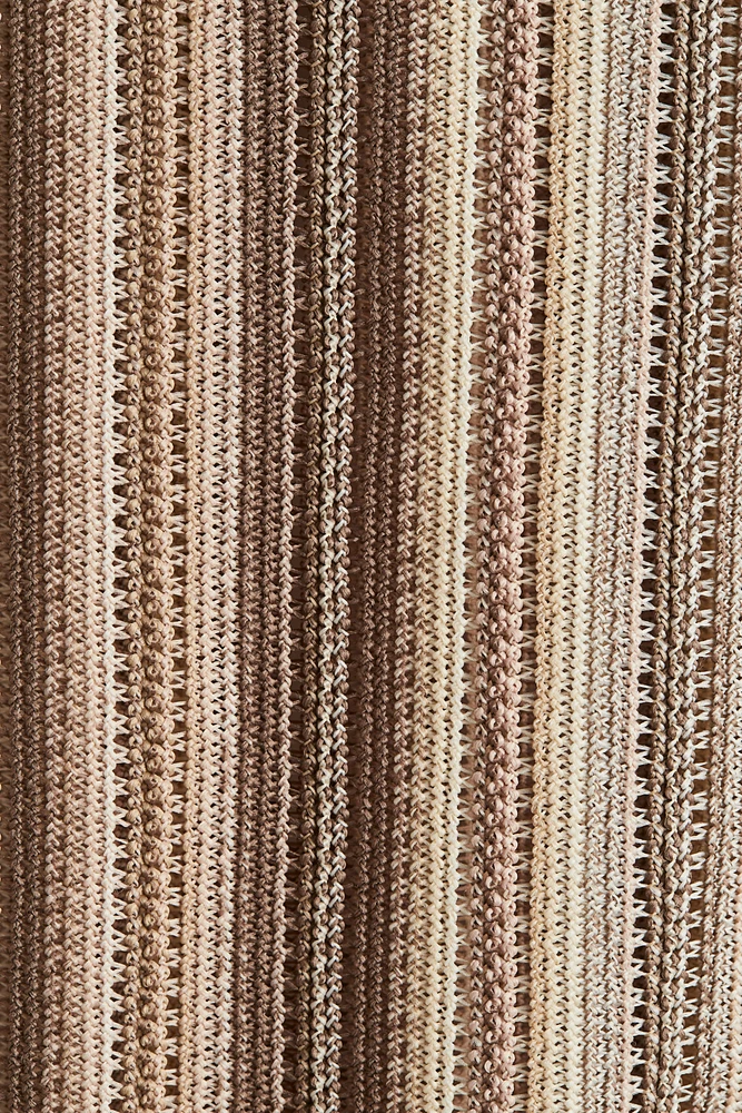 Regular Fit Crochet-Look Shirt