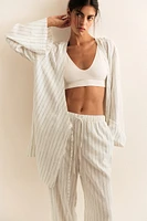 Robe de chambre en lin mélangé