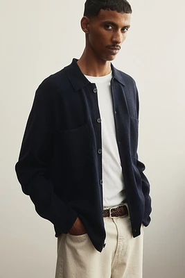Regular Fit Fine-Knit Cardigan