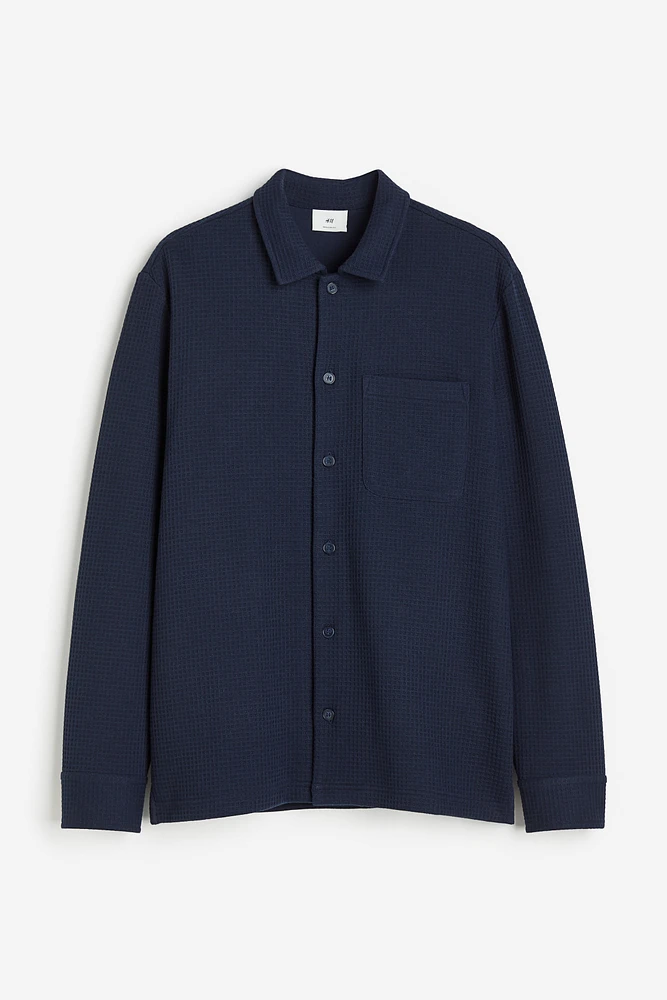 Regular Fit Waffled Shirt