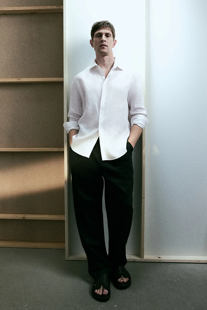 Slim Fit Linen Shirt