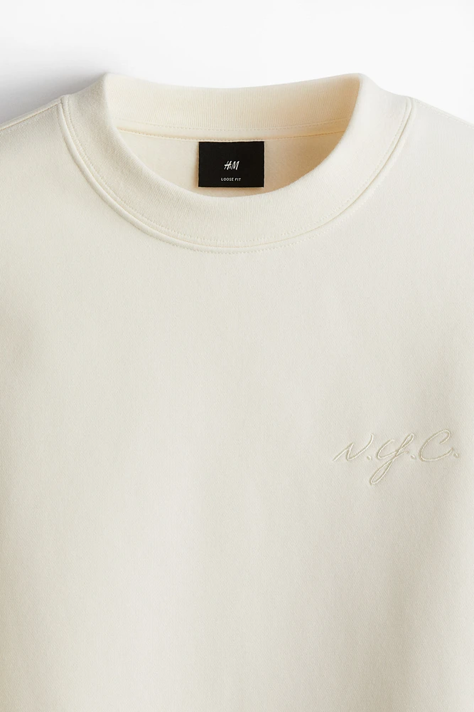 Loose-Fit Printed Sweatshirt