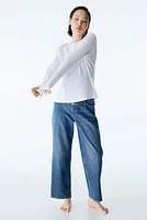 MAMA Before & After Straight Low Ankle Jeans