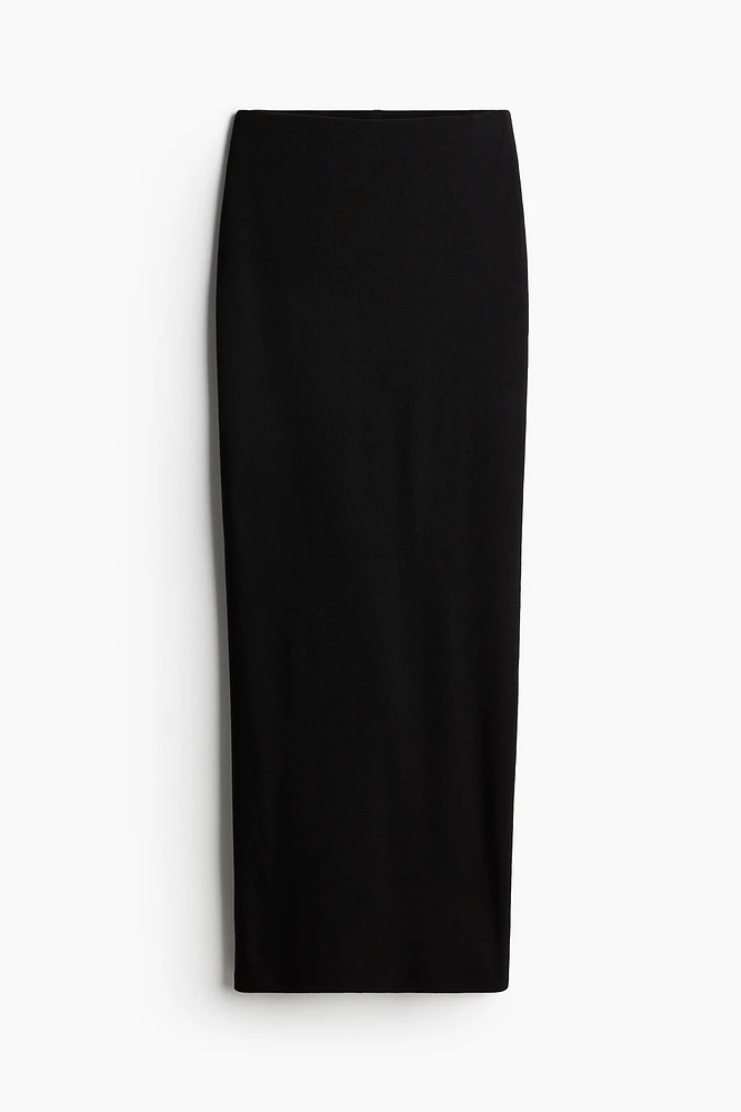 Ribbed Pencil Skirt