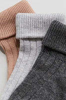 Lot de 7 paires chaussettes à côtes larges