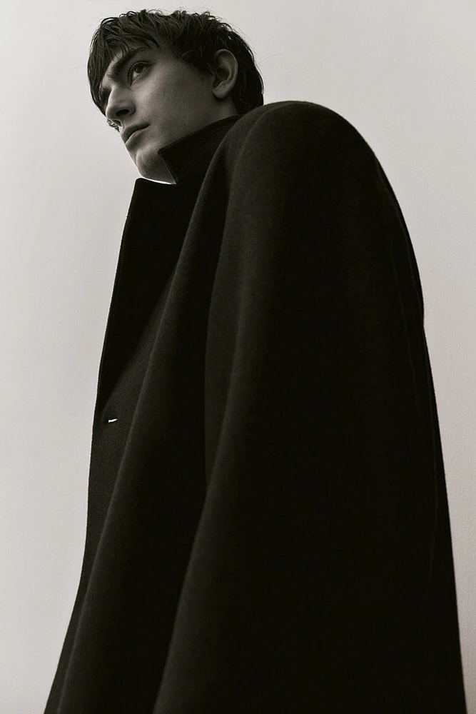 Slim Fit Wool-Blend Coat