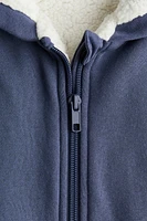 Teddy Fleece-Lined Hooded Jacket