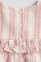 Linen-Blend Dress