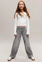 Loose Fit Wide Leg Cargo Jeans