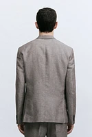 Veste près du corps en laine mélangée