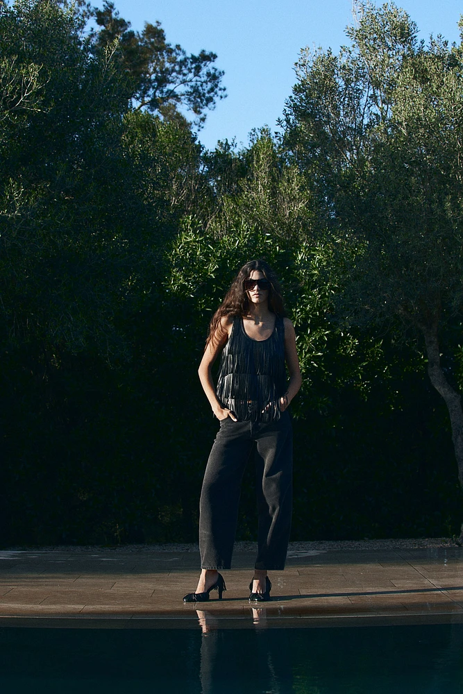 Barrel Regular Cropped Jeans