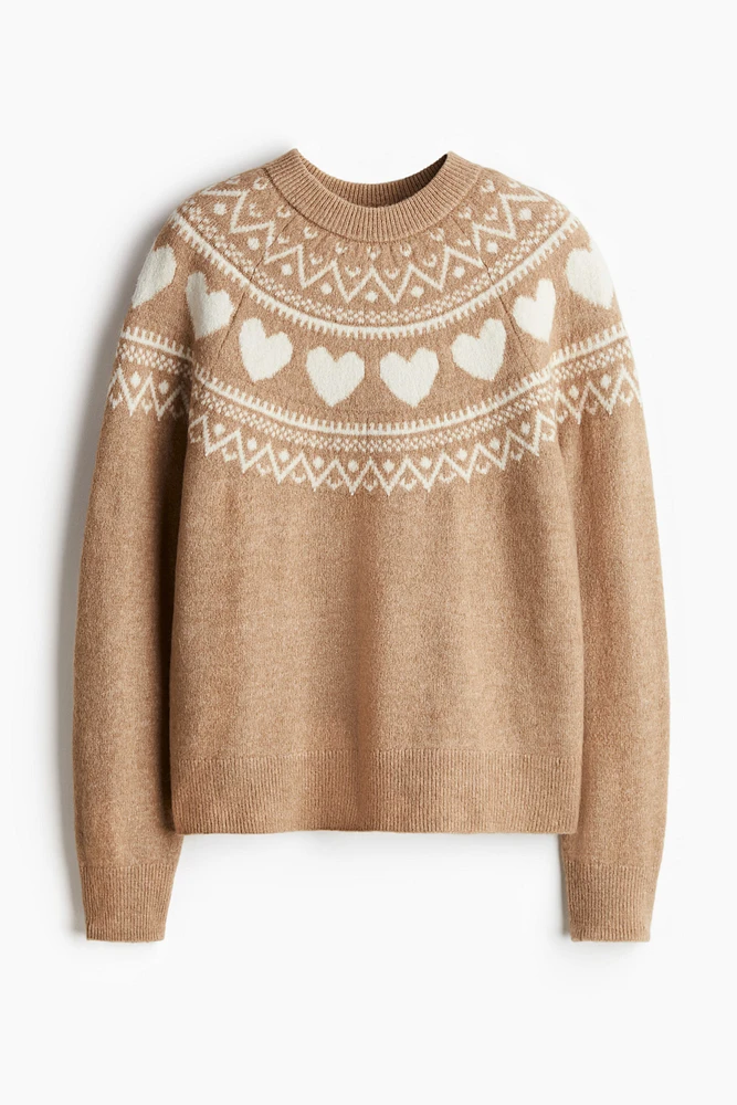 Jacquard-Knit Sweater