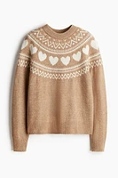 Jacquard-Knit Sweater
