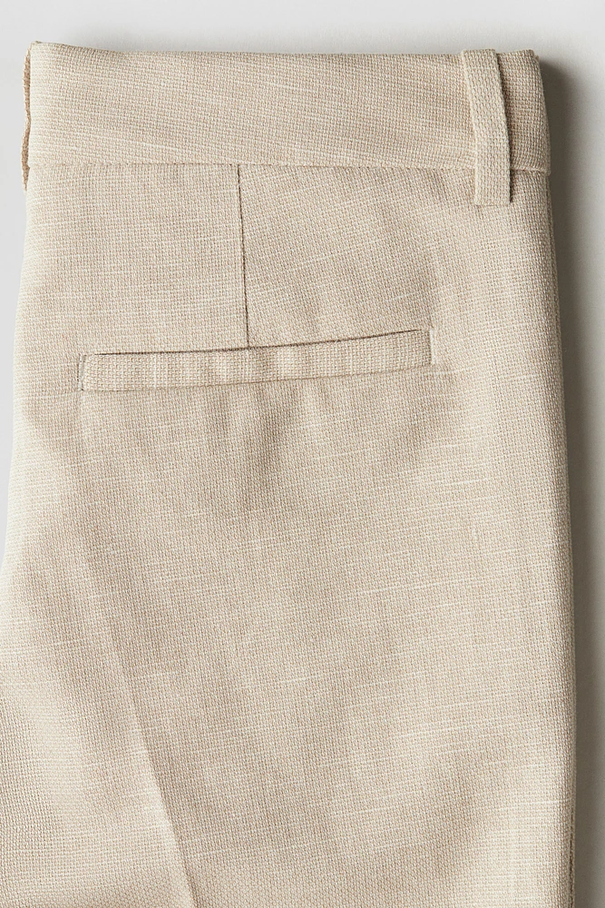 Pantalon de costume en lin mélangé