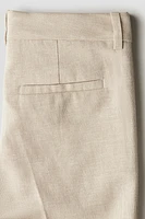 Pantalon de costume en lin mélangé