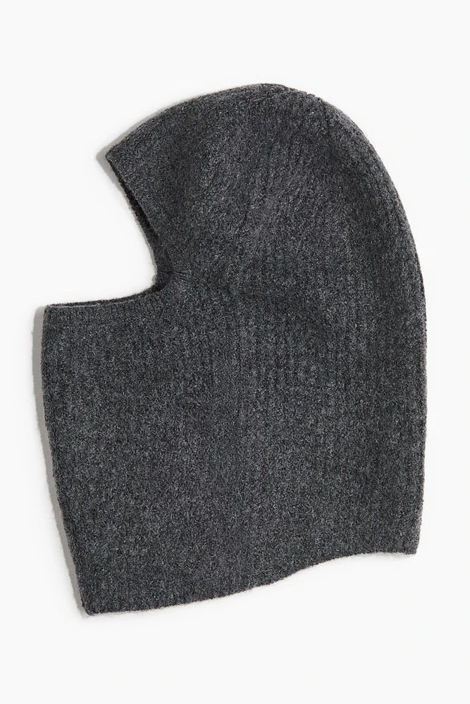 Rib-knit Balaclava