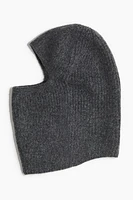 Rib-knit Balaclava
