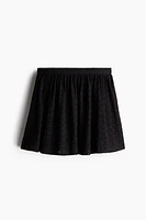 Eyelet Embroidered Mini Skirt