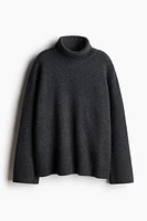 Cashmere-Blend Turtleneck Sweater