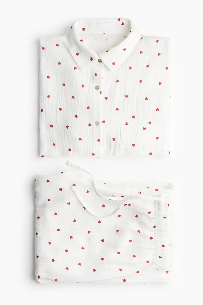Pyjama en mousseline de coton