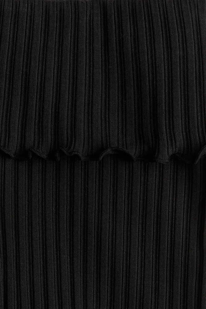 Flared Jersey Pants