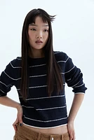 Hole-Knit Sweater