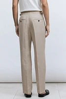 Regular Fit Wool-Blend Suit Pants