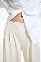 Wide-Leg Jersey Pants