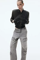 Denim Cargo Pants