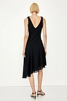 Cowl-Neck Dress