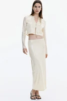 Sequined Mesh Skirt