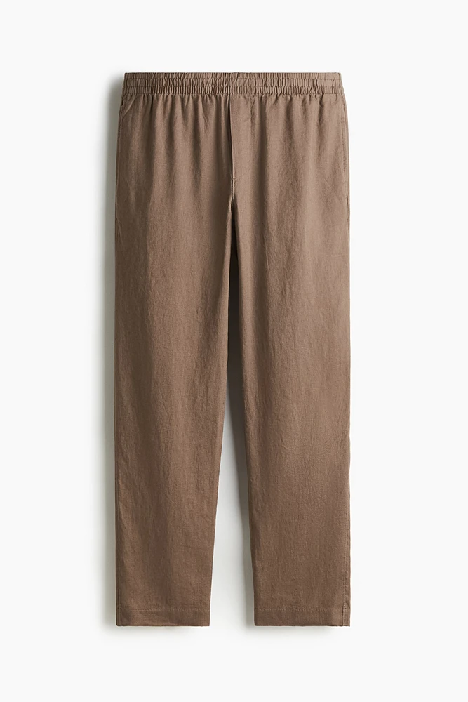 Regular-Fit Linen Pants