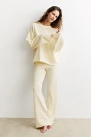 Roll-edge Sweater