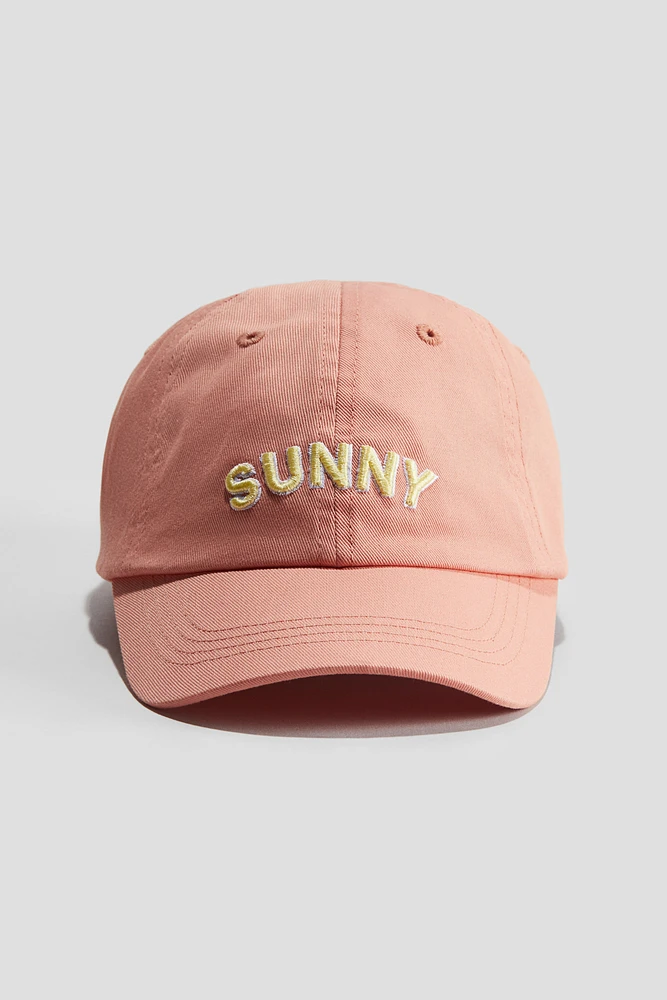 Cap with Embroidered Detail