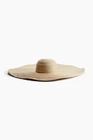 Wide-Brim Straw Hat