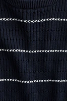Hole-Knit Sweater