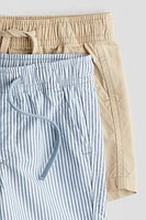 2-pack cotton shorts