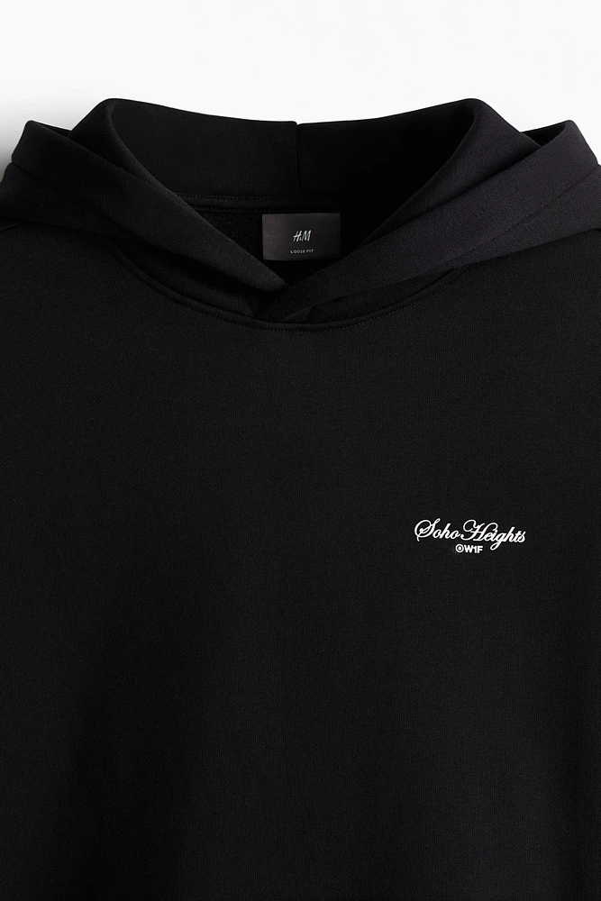 Loose-Fit Hoodie with Motif