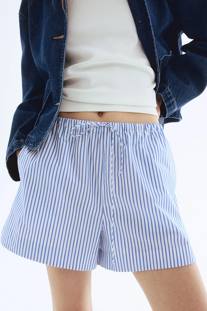 Cotton Shorts with Drawstring