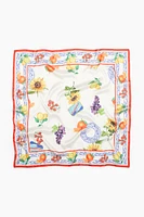 Printed Satin Scarf
