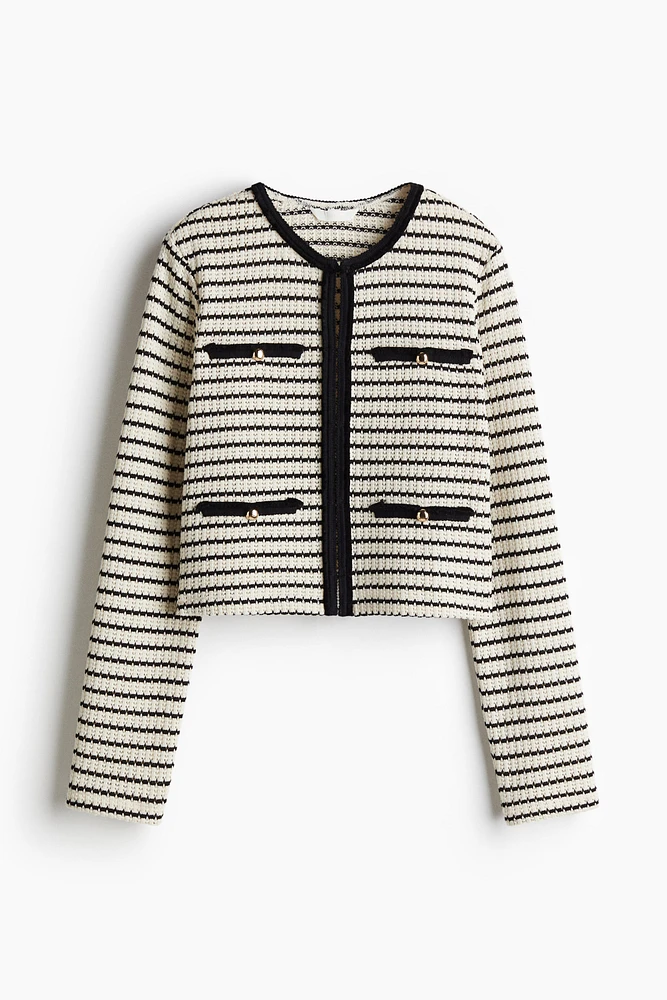Textured-Knit Cardigan