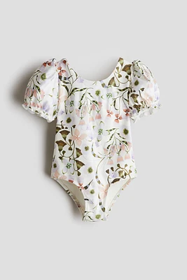 Costume de bain à manches bouffantes