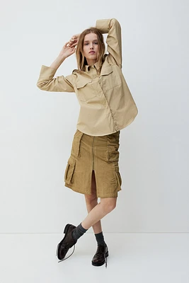 Chemise cargo en sergé