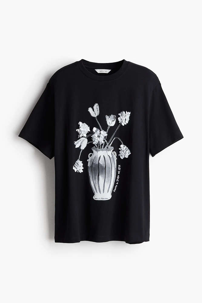 T-shirt avec motif à sequins