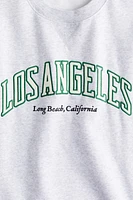 Sweatshirt with Text Motif