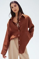 Oversized Linen Shirt