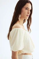 Off-the-Shoulder Crop Top