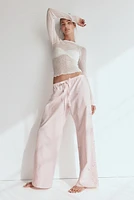 Embroidered Pajama Pants